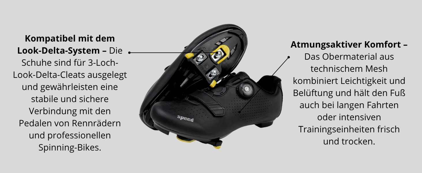 Велотуфлі Msport для чоловіків та жінок – дихаючі велотуфлі, сумісні з Peloton, SPD, SPD-SL та Look Delta педальними системами, 43 EU N04