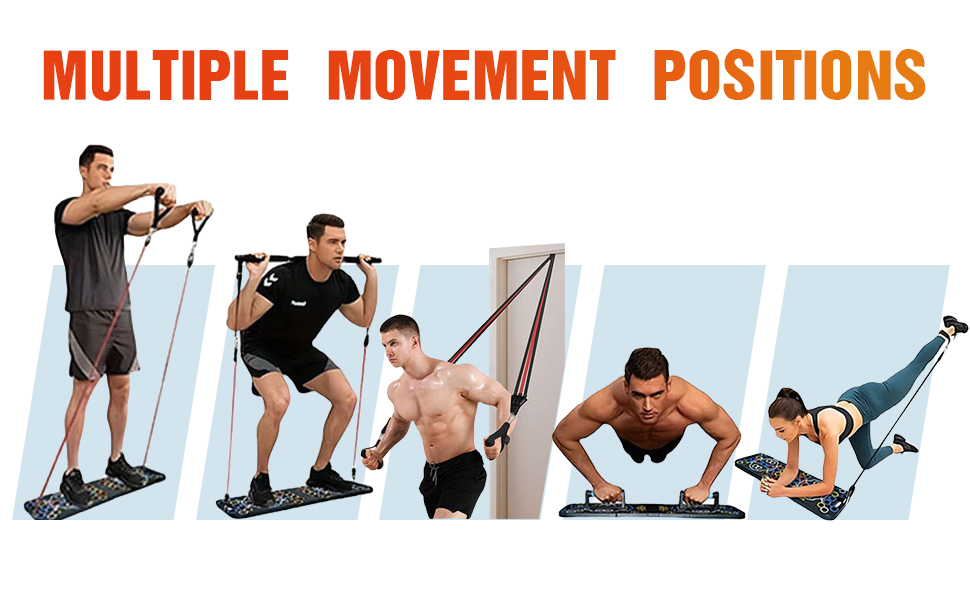 Багатофункціональна дошка для віджимань на 54 отвори — тренажер для м'язів грудей, рук та преса для дому, підходить для чоловіків та жінок