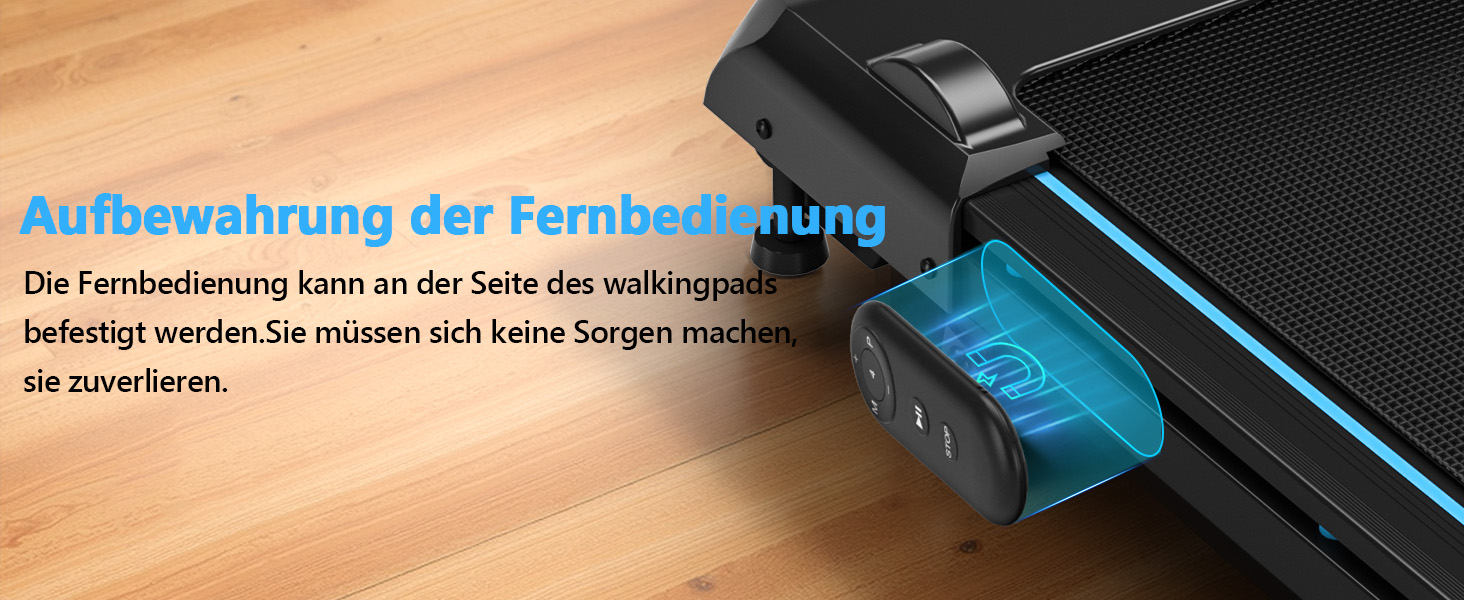 Walking Pad - компактний біговий тренажер для дому з регулюванням нахилу до 9%, швидкість 1-10 км/год, LED-дисплей, пульт дистанційного керування, потужність 2.75HP, максимальне навантаження 150 кг, без монтажу