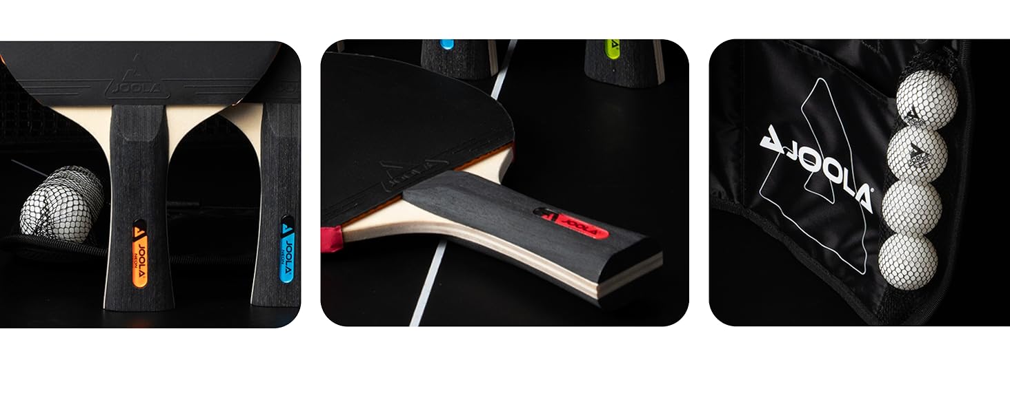 Набір для настільного тенісу JOOLA NEON (4 ракетки, м'ячики, сумка)