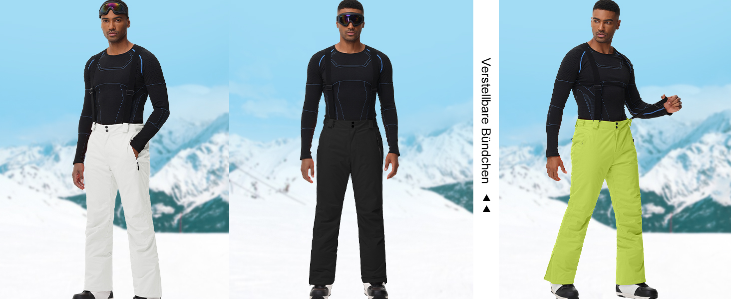 Комплект гірськолижний чоловічий HOTIAN: куртка та штани, зимовий костюм, водонепроникний, вітронепроникний, синій+чорний