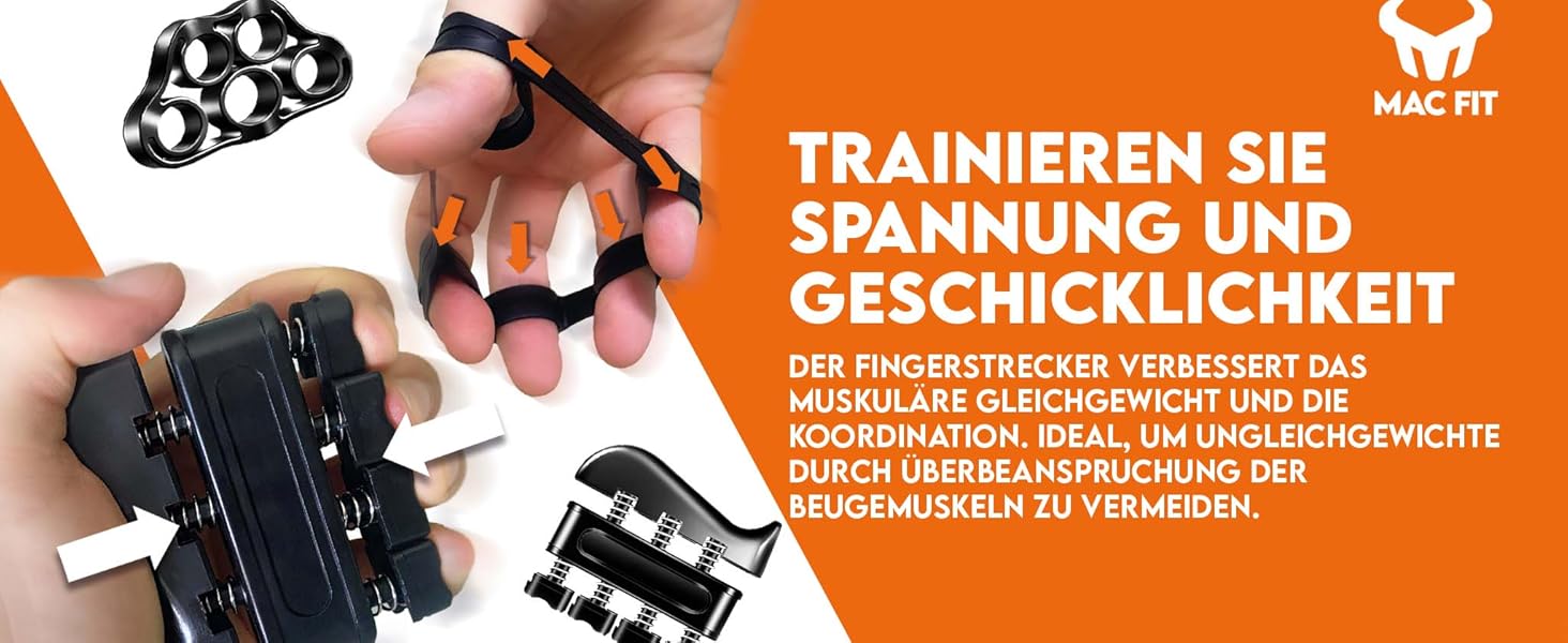 MAC FIT Handtrainer з регулюванням ваги 5-60 кг – для зміцнення рук, пальців, передпліччя. Підходить для реабілітації, альпінізму, силових тренувань, зняття стресу