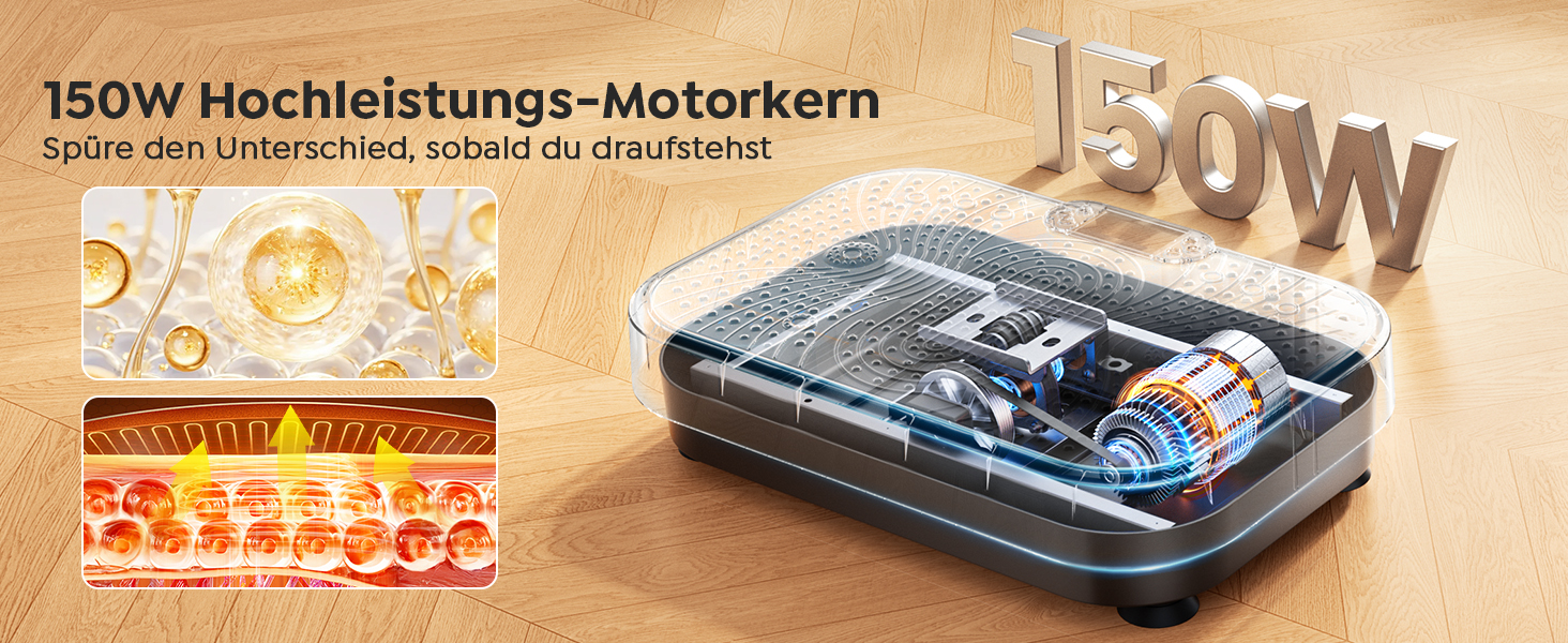 Платформа вібраційна Burever 150W з пультом, 99 рівнів інтенсивності, 5 програм, для масажу ніг, тренувань та формування м'язів