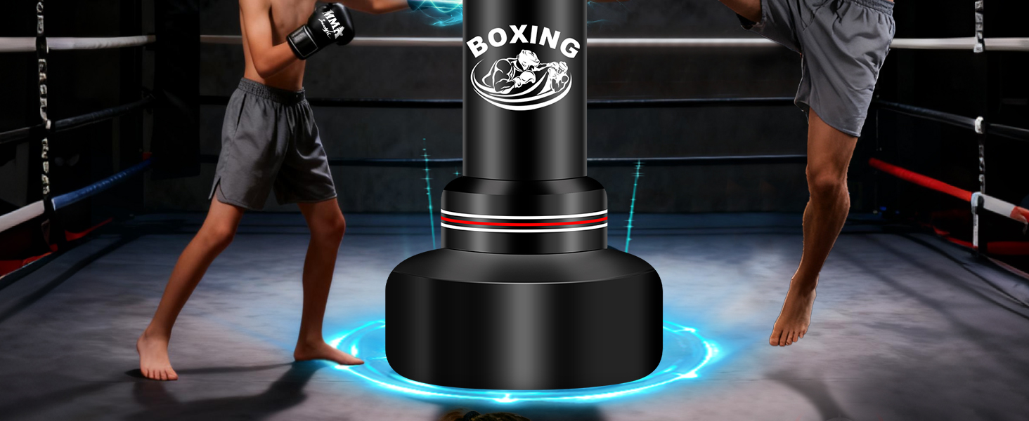 Боксерський мішок NZQXJXZ для дорослих з рукавичками, насосом та скакалкою, 180 см, для MMA та фітнесу