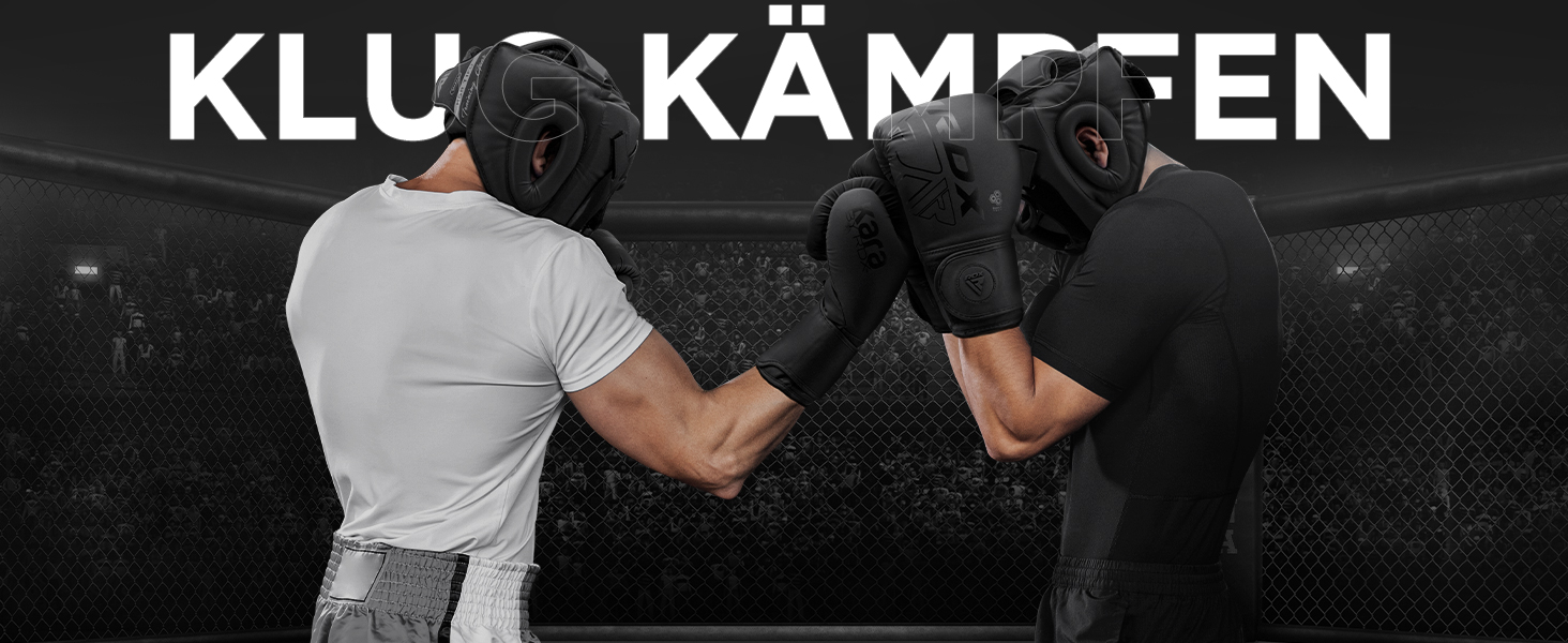Захист голови для боксу та кікбоксингу RDX Maya Hide, MMA, Taekwondo, Muay Thai, чоловічий/жіночий, синій