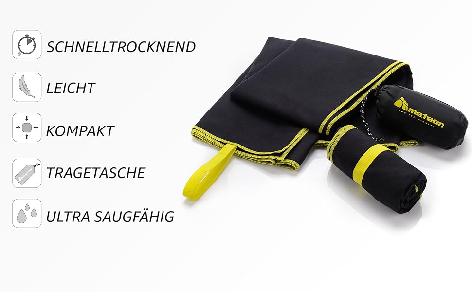 Рушник спортивний Meteor Sport Microfiber XL/XXL, 9 кольорів, 110x175 см, ультра легкий, швидковисихаючий, для фітнесу, подорожей, сауни, пляжу