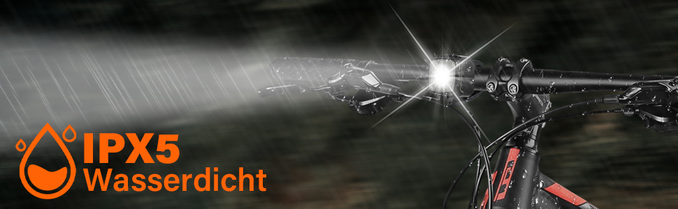 Фарига LED-фара для велосипеда Akdomart, USB-зарядка, 600mAh, StVzo, водонепроникність IPX5, чорний, для дитячого велосипеда