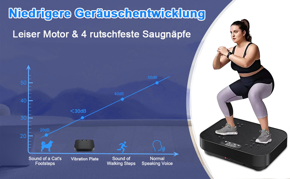 Вібраційна платформа для фітнесу Aolawco з тренувальними гумками, 99 рівнів інтенсивності, для дому, для м'язового розвитку та зняття стресу
