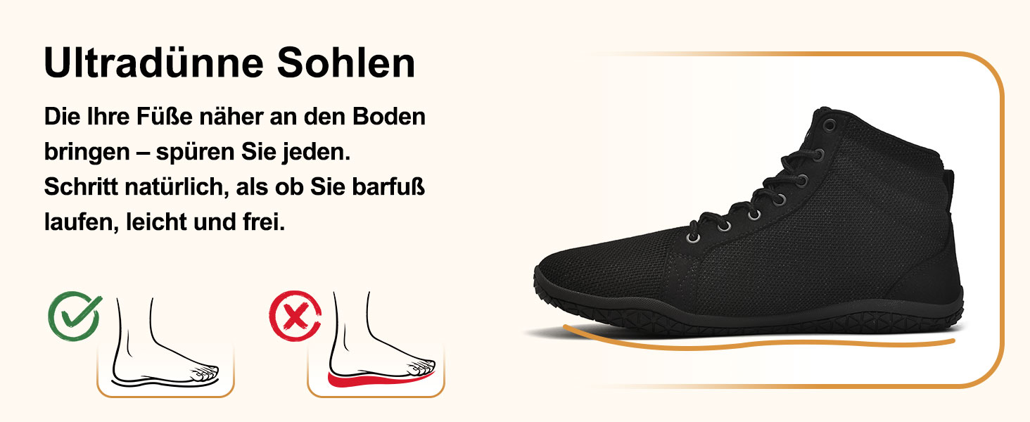 Босижні кросівки хай-топ для чоловіків та жінок. Широкі, легкі, зручні босижні кросівки для ходьби, трейлраннінгу, фітнесу. Zero Drop підошва, антиковзаюча, білі (47 EU, світло-хакі)