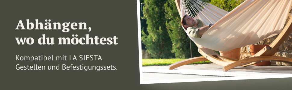 Гамак LA SIESTA® Brisa - класичний двомісний, ручної роботи з Колумбії, ширина 160 см, для відпочинку в приміщенні та на вулиці (Cedar)