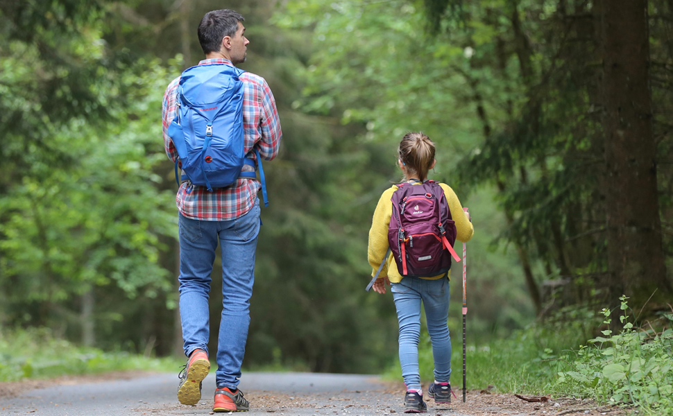 Туристичні палиці FitTrek Kids - Трекінгові палиці - Палиці для ходьби телескопічні - Палиці для скандинавської ходьби легко регулюються за допомогою гумового бампера, накладок і сумки Kids Pink