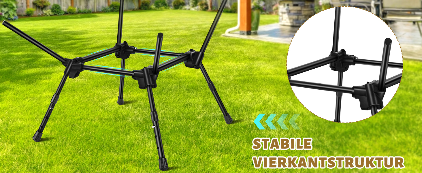 Складний туристичний стілець IEEILULU з високою спинкою, 130 кг, з кишенями, для кемпінгу, риболовлі, пікніка (колір: коричневий)