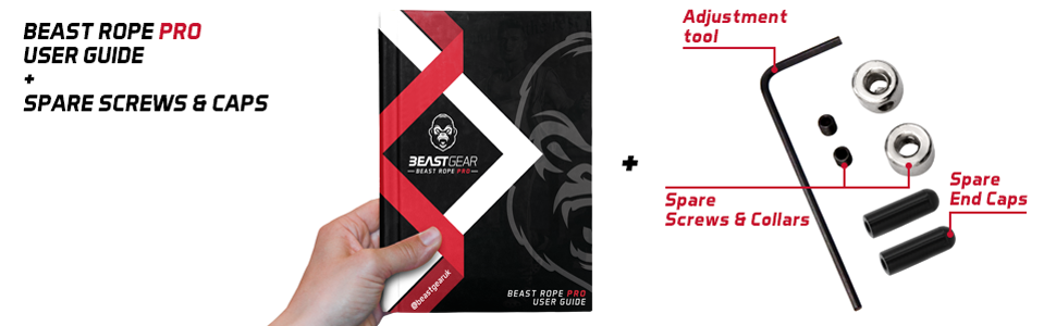 Стрибкове канат Beast Gear 'Profi' для дорослих - ідеальний для фітнесу, кардіо, боксу, MMA та тренувань на витривалість (Indoor/Outdoor)