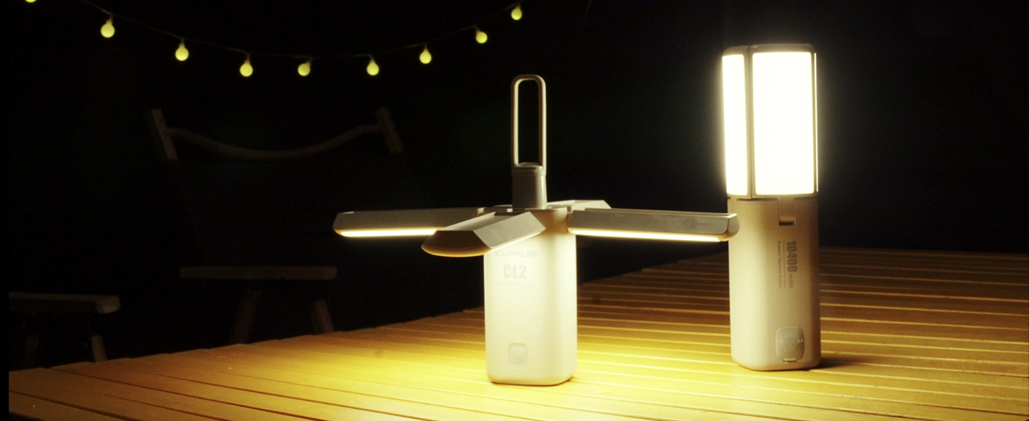 KLARUS CL2 Багатофункціональний кемпінговий ліхтар, 10000 mAh, 750 люмен, 8 режимів, IPX5, для кемпінгу, риболовлі, туризму