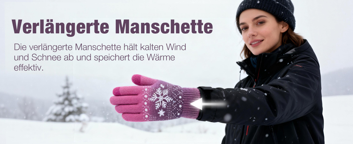 Зимові рукавички Origem для чоловіків та жінок. Теплі рукавички з вовни з підкладкою з флісу, сенсорні, для спорту та активного відпочинку. Чорний колір.