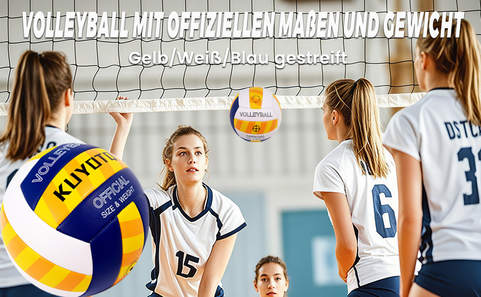 Волейбольний м'яч KUYOTQ для пляжу та залу, 3 мм, з м'якої шкіри, розмір 5, для підлітків та чоловіків