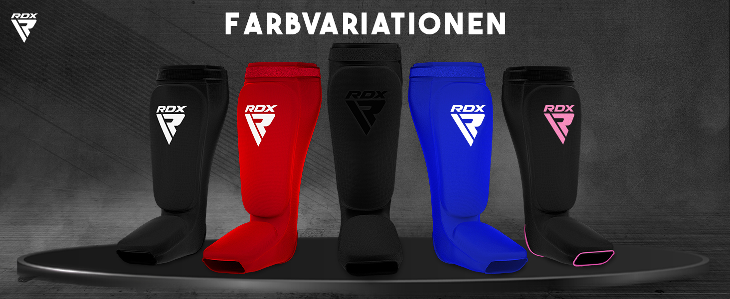 Захисники для ніг RDX для кікбоксингу, тайського боксу, ММА, муай-тай. Захист для ніг, чоловічі та жіночі, повний захист, чорний колір.