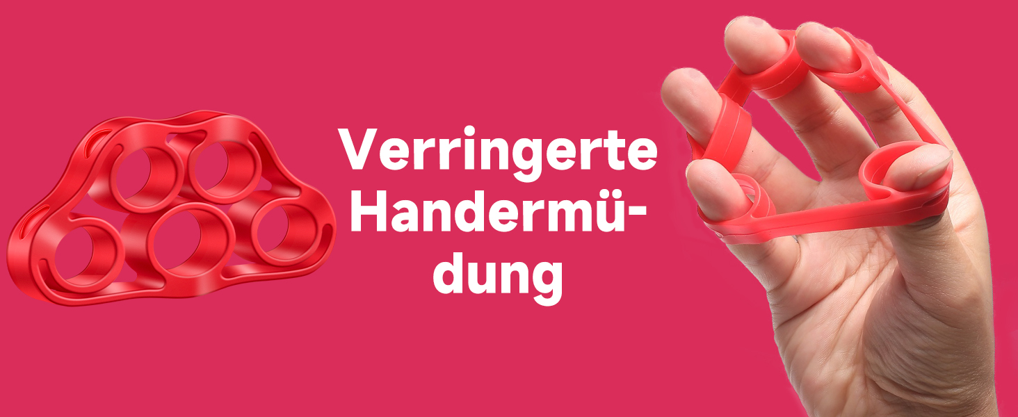 FitBeast Тренажер для рук та пальців 5 в 1: набір для силових тренувань, підтримка зап'ястя, зняття стресу (червоний)