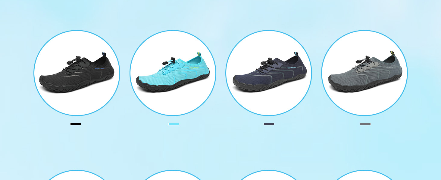 Чоловічі та жіночі аквашузи Mishansha для плавання та відпочинку на пляжі, чорні, 39 EU