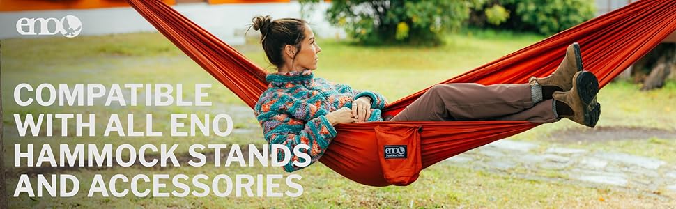 Гамак Eno TravelNest + Ремінці для кріплення – Морський синій