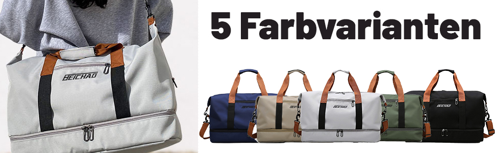 Спортивна сумка Lafo: дорожня, для тренажерного залу, з відділенням для взуття та мокрих речей, сіра