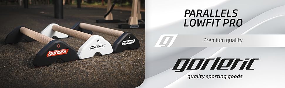 Преміальні бруси LowFit PRO Gorletic для калістеніки та гімнастики, магнітні, компактні, білі, тестовані атлетами