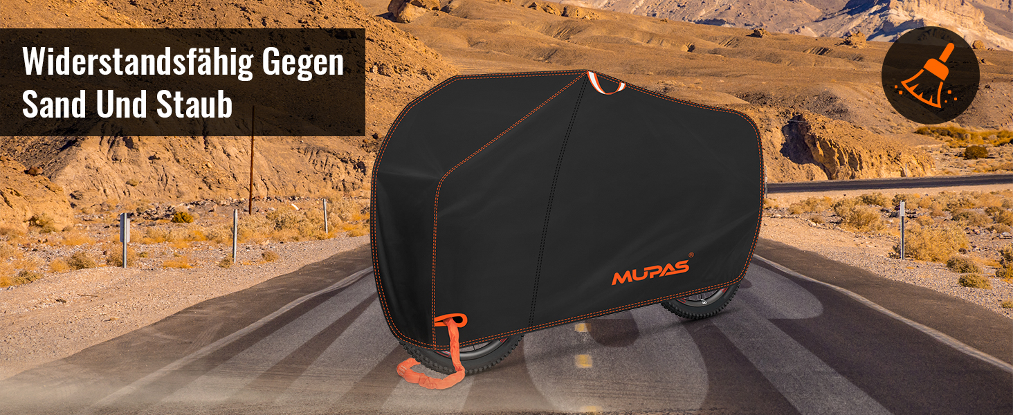 Водонепроникний чохол для велосипеда 210D Oxford, 200 x 110 x 70 cm, чорний. Захист від дощу, пилу та сонця. З отвором для замка та сумкою.