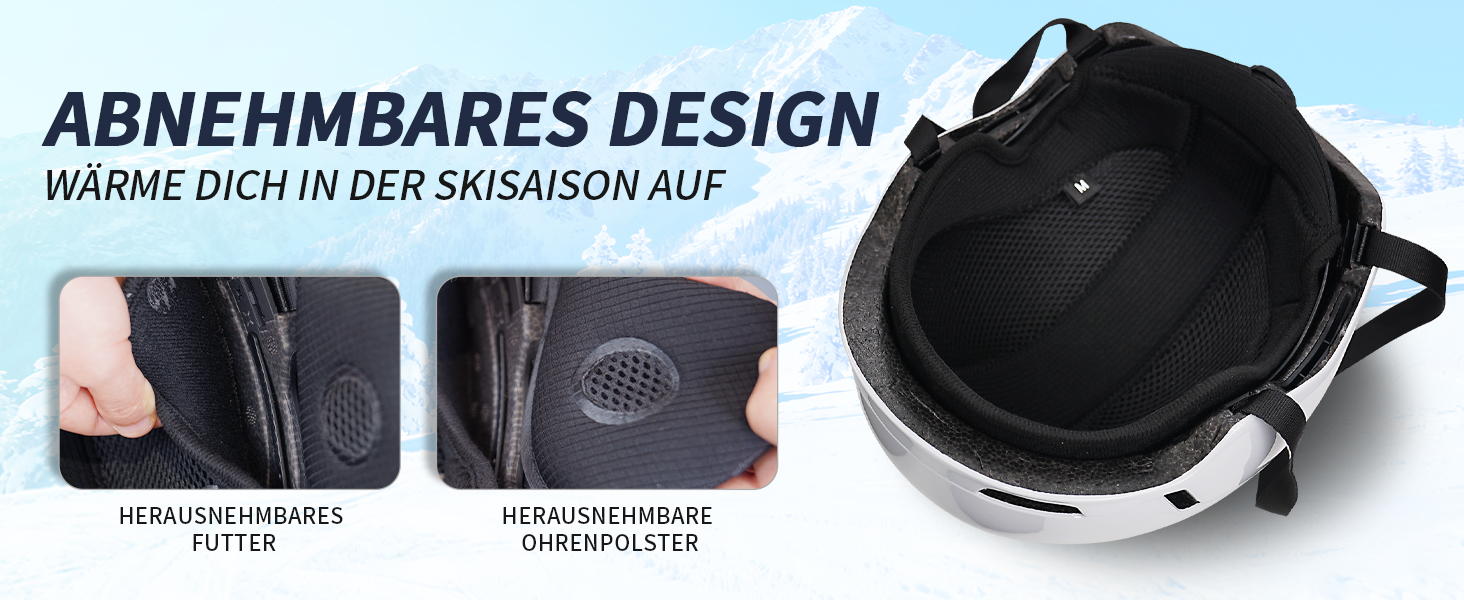 Шолом для сноуборду та гірських лиж з маскою, DXH816. Знімне кріплення, дихаючий, захист від ударів, UV-захист, регульований. Чорний матовий.