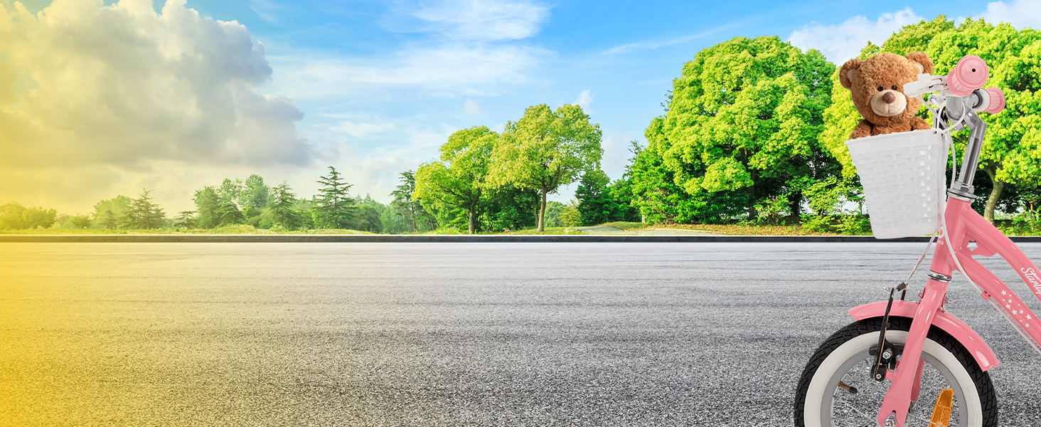 Дитяче велосипед Actionbikes Starlight 12/16/20 дюймів - V-Brake гальма, захистники, для дітей 2-9 років