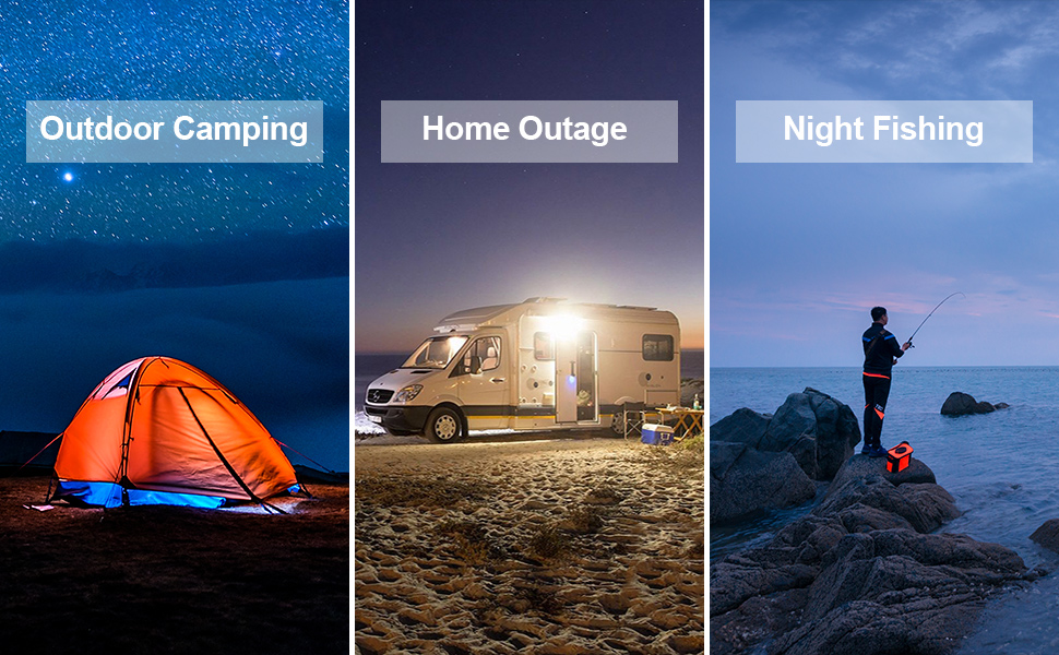 LED кемпінговий ліхтар 2000 люменів з Powerbank 9900mAh, налобний ліхтар для кемпінгу, намету, туризму та надзвичайних ситуацій (15W тепле світло)