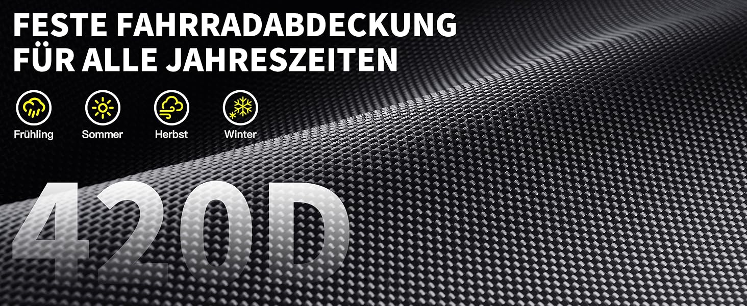 Водонепроникний чехол для велосипеда з отворами для замка – вкл. сумка для зберігання – захист від дощу, снігу та UV для велосипедів та електровелосипедів, чорний, на 2 велосипеди (420D)