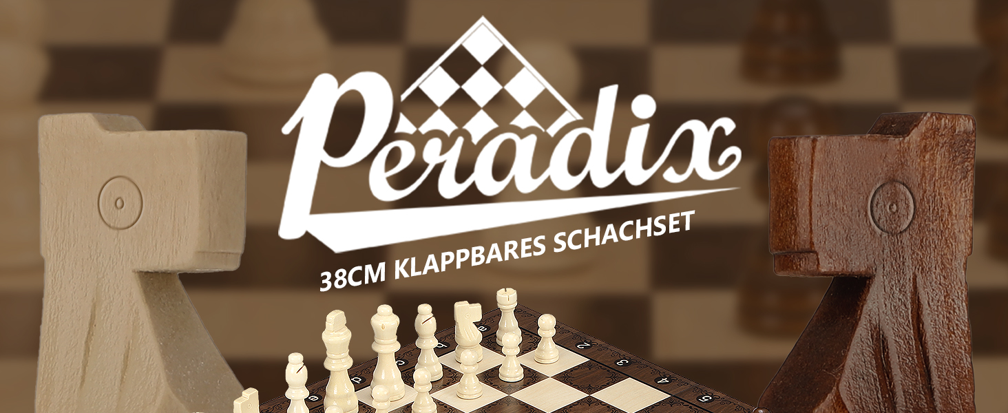 Шахи магнітні складані Peradix для подорожей, 30 см - ідеальні для дітей та походів