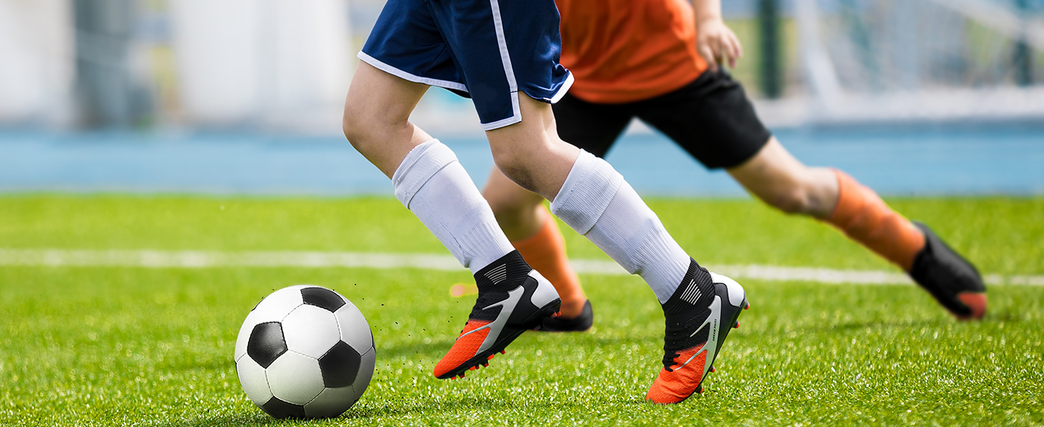 Футбольні бутси DREAM PAIRS для чоловіків: професійні тренувальні бутси з шипами, чорні, 41 EU