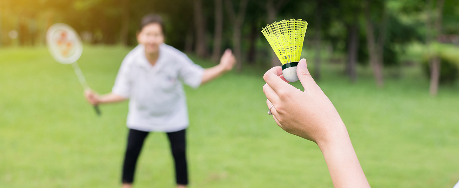 Волан для бадмінтону HIRALIY нейлон, 12/24 шт., висока швидкість, для тренувань та гри в приміщенні/на вулиці, для молоді