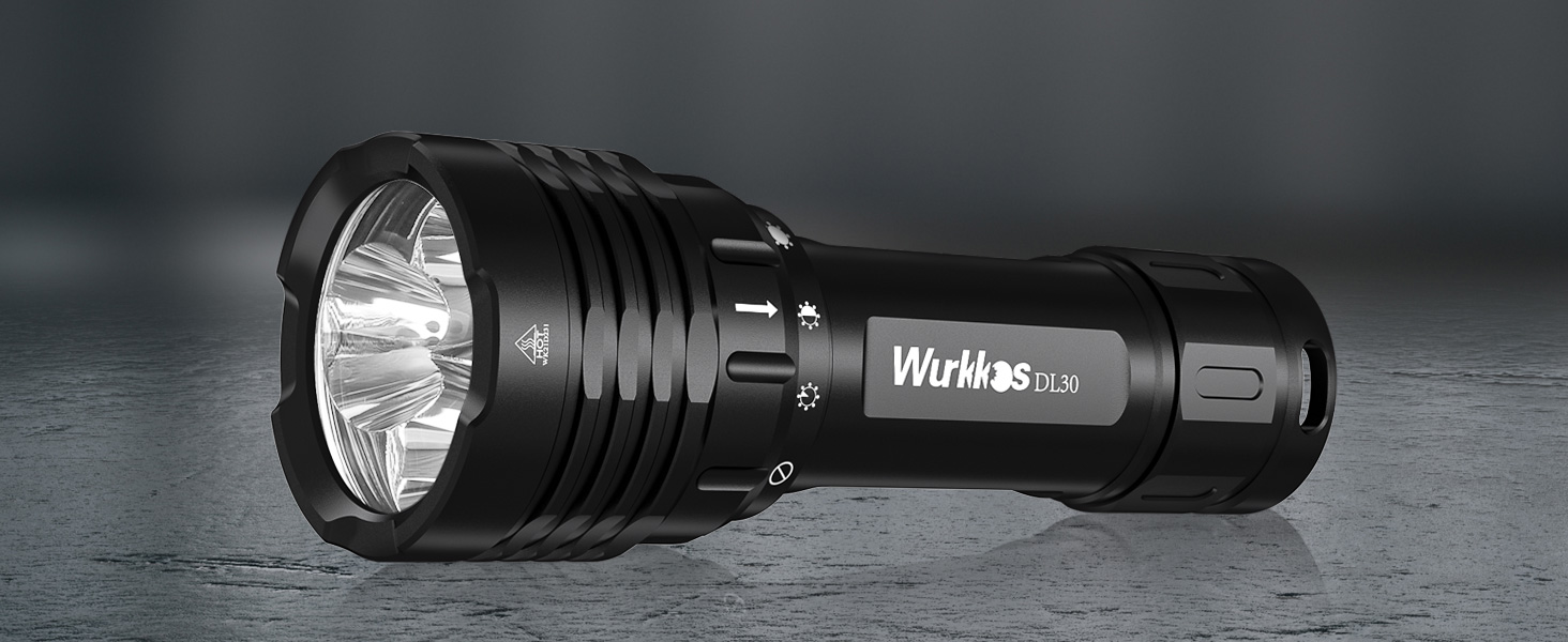 Ліхтар під водою Wurkkos DL30, 3600 Люмен, IPX8, 3* LED CRI 90 LH351D, з зарядним пристроєм