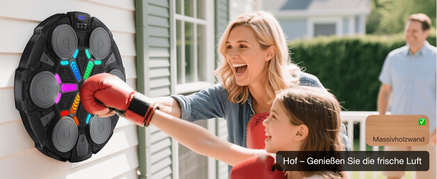 Боксерський тренажер Esnowlee з музикою та світлом, 11 режимів швидкості та 3 режими рахунку, для дітей та дорослих