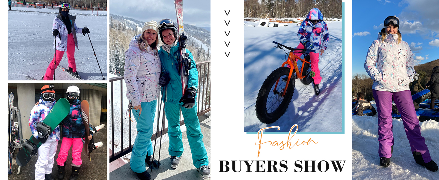 Штани для сноуборду та гірськолижного спорту ALSOGO: водонепроникні, вітронепроникні, з підтяжками, для жінок, зимові, знімні підтяжки, снігозахисний клапан, теплі, для активного відпочинку, синього кольору