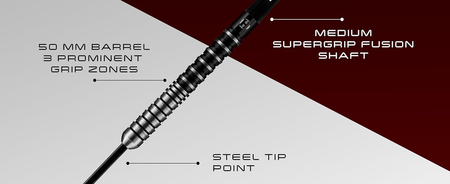 Дарти Harrows Predator 90% вольфрам, сталеві наконечники, 21/22/23/24/25/26 г - комплект для гри в дартс
