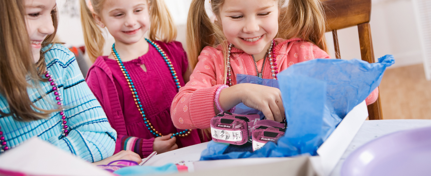 LED налобний ліхтар EverBrite 2 шт. Рожевий з червоним та зеленим світлом, 5 режимів, для кемпінгу та відпочинку на природі