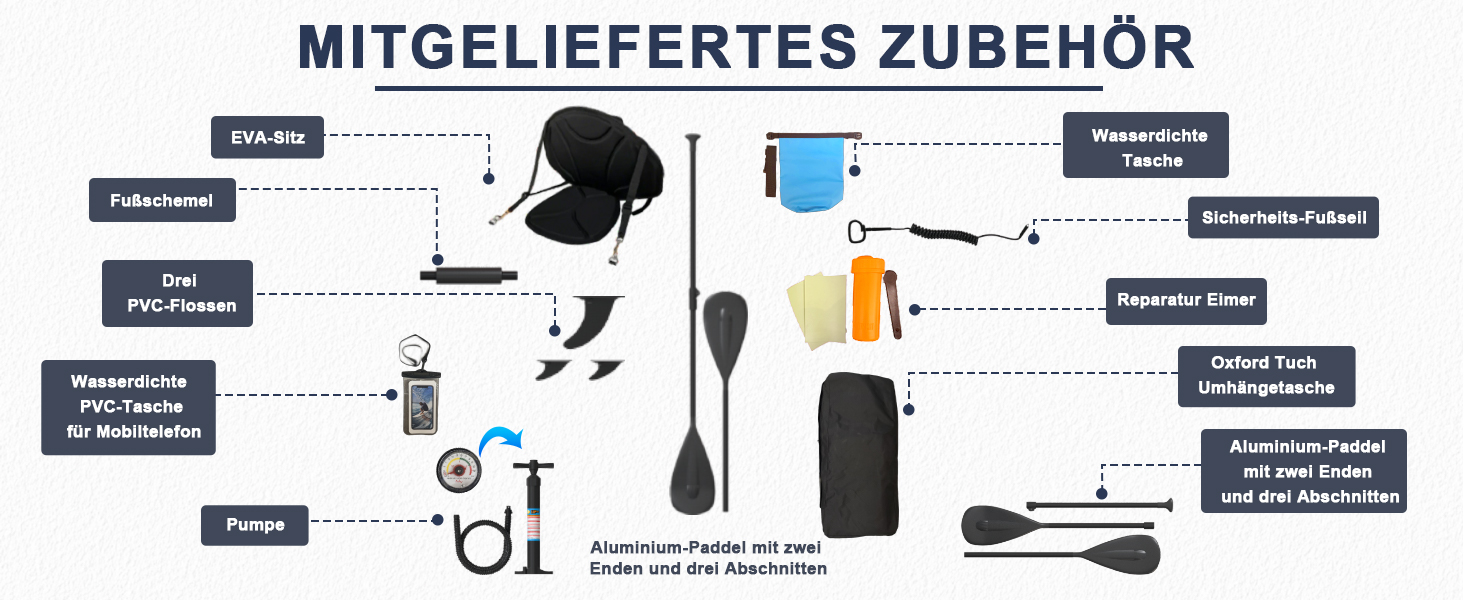 Надувний SUP борд JUMMICO Stand Up Paddle з каяком, 330x76x15 см, до 160 кг, для серфінгу, риболовлі, йоги (Хакі)
