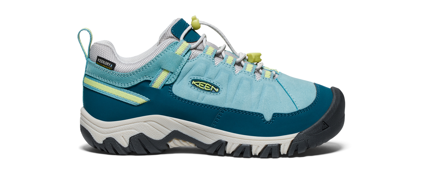 KEEN Targhee 4 Low - Водонепроникні трекінгові черевики для жінок та чоловіків, чорний/сірий, 35 EU