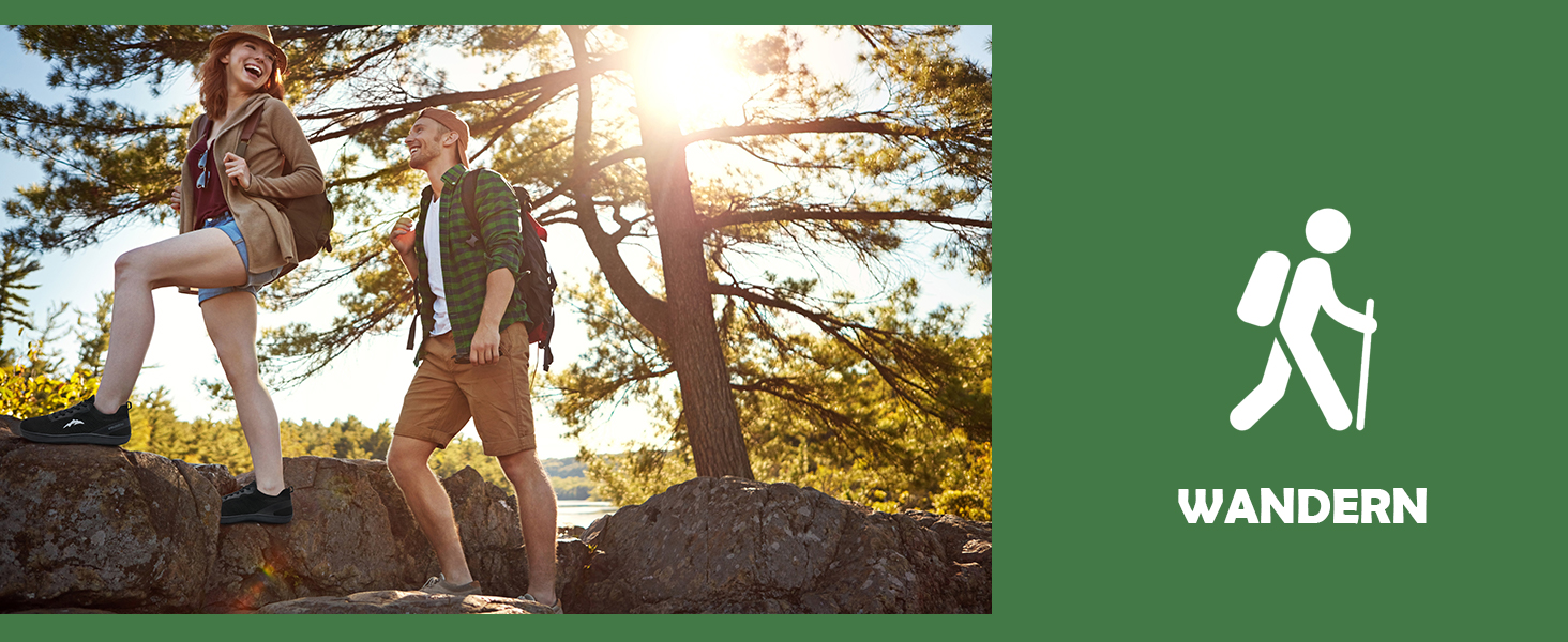 Взуття для ходьби без шкарпеток WateLves: чоловічі та жіночі мінімалістичні трейлранні кросівки, легкі, дихаючі, для фітнесу, 41 EU, чорний