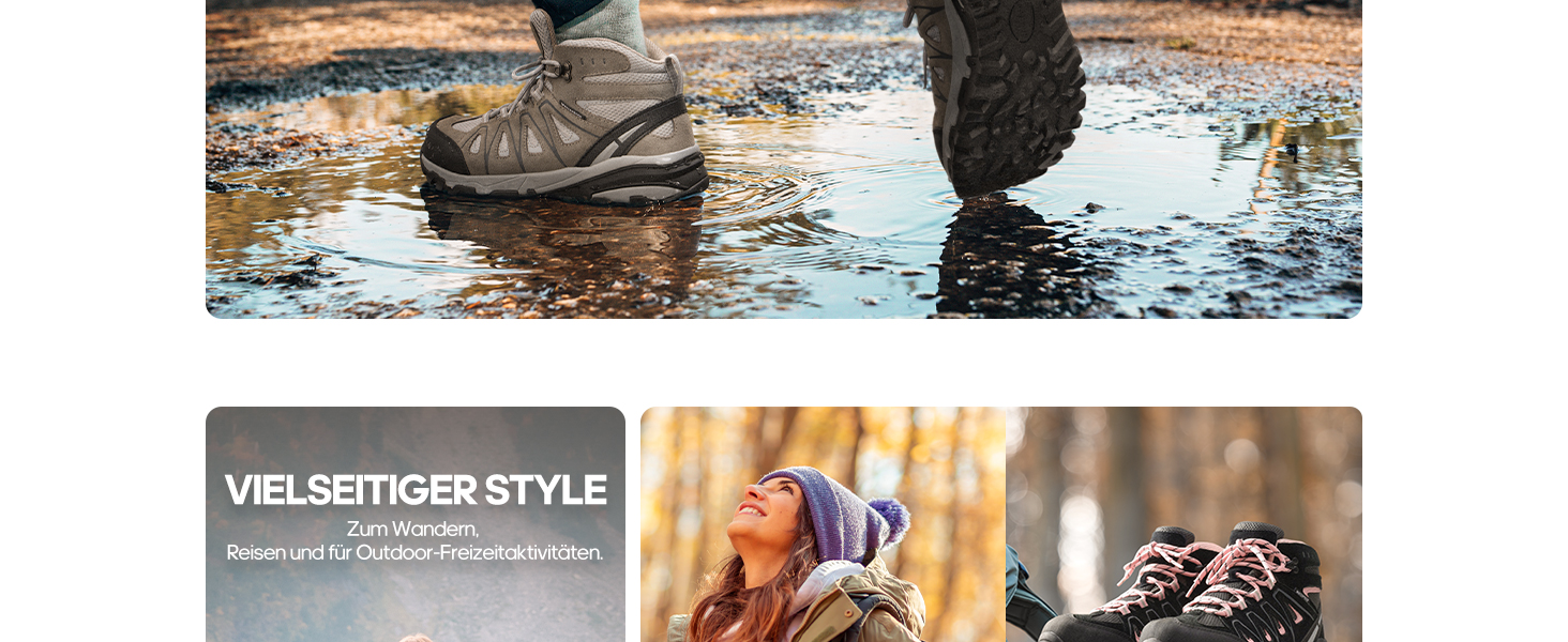 Черевики для трекінгу та подорожей NORTIV 8 Adventurer для жінок - дихаючі, зручні, розмір 40.5 EU, бежево-лілові