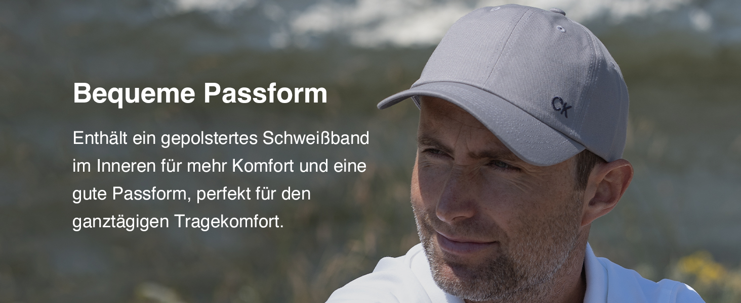 Чоловіча класична кепка Calvin Klein з регульованим розміром, 6-панельна, бавовна, чорна (один розмір)