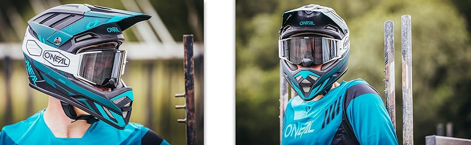 Шолом для гірського велосипеда O'NEAL Backflip Strike V.23, MTB, ABS, вентиляція, для дорослих, чорний/помаранчевий/оливковий, розмір M