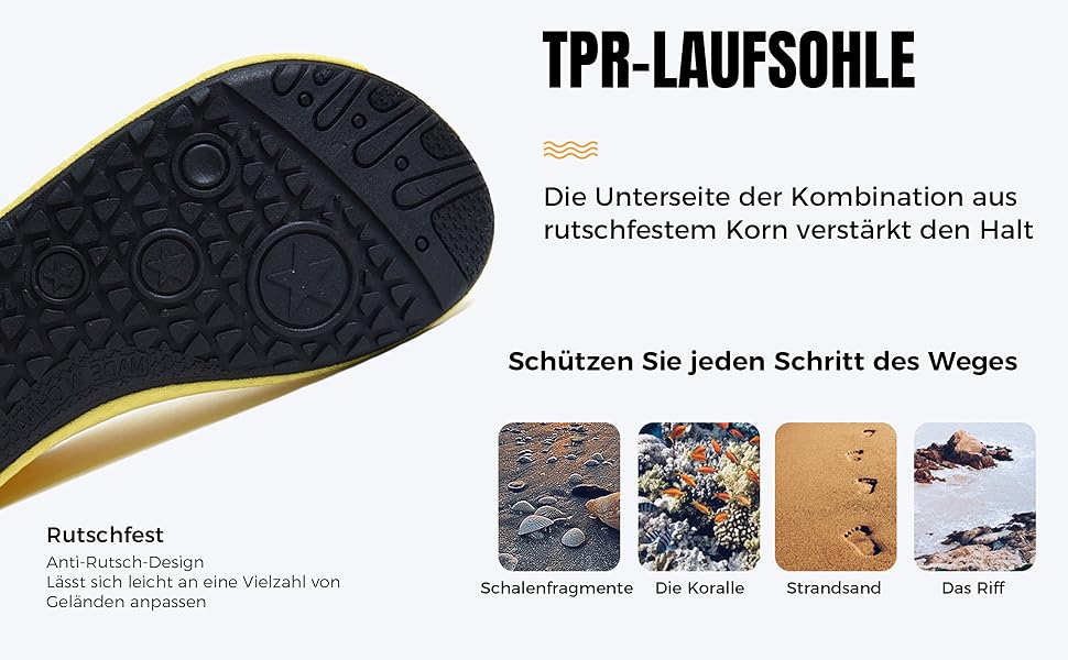 Аквашузи для плавання та відпочинку на пляжі - чорні, 36/37 EU, швидко сохнуть, для чоловіків та жінок