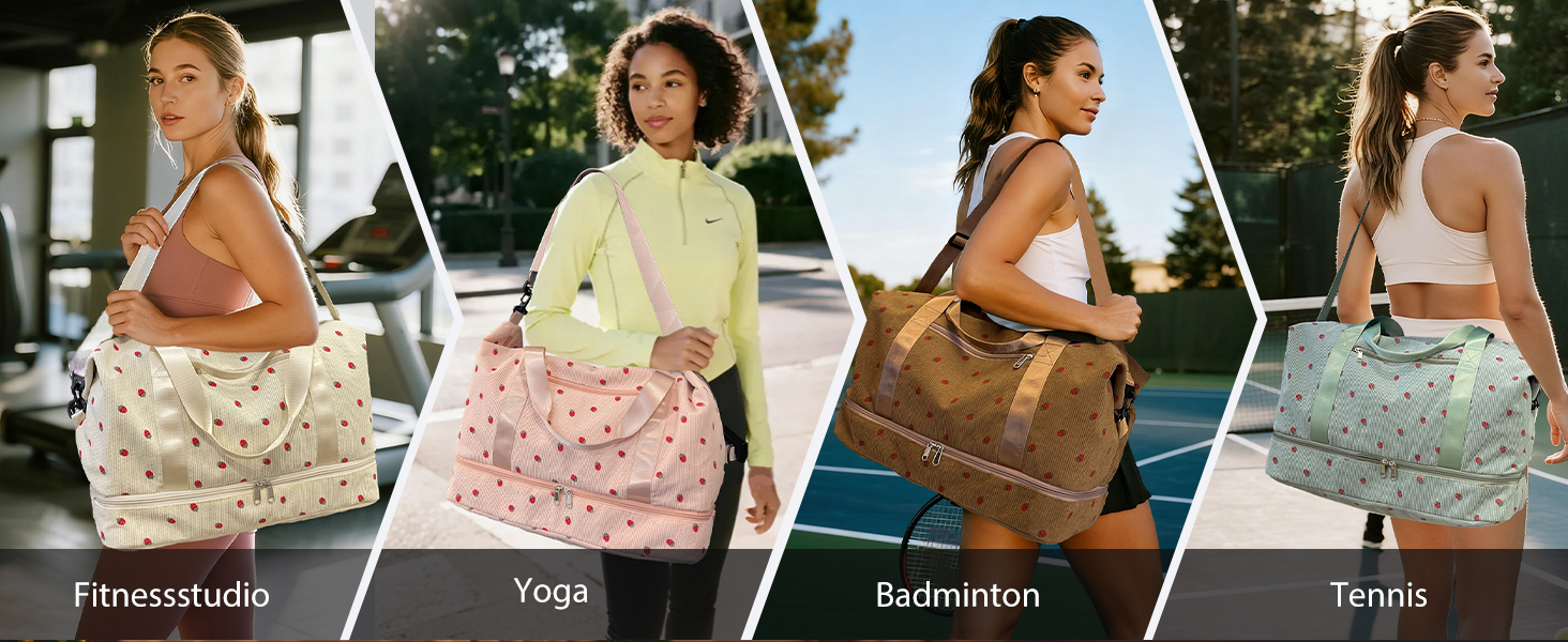 Спортивна сумка-рюкзак для жінок, 35л, Weekender, для подорожей та спортзалу (зелена)