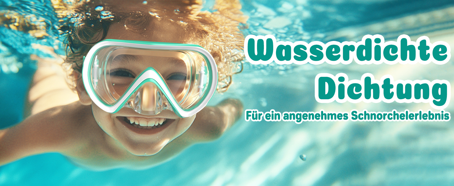 Дитячі маски для снорклінгу COOLOO з панорамним оглядом 180° HD, антизапар, анти-тік, для дітей 4-16 років (рожевий)