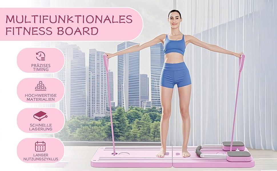 Оновлений тренажер Reformer Pilates для дому, багатофункціональна абдомінальна дошка, ролик для преса з автоматичним поверненням та еспандером