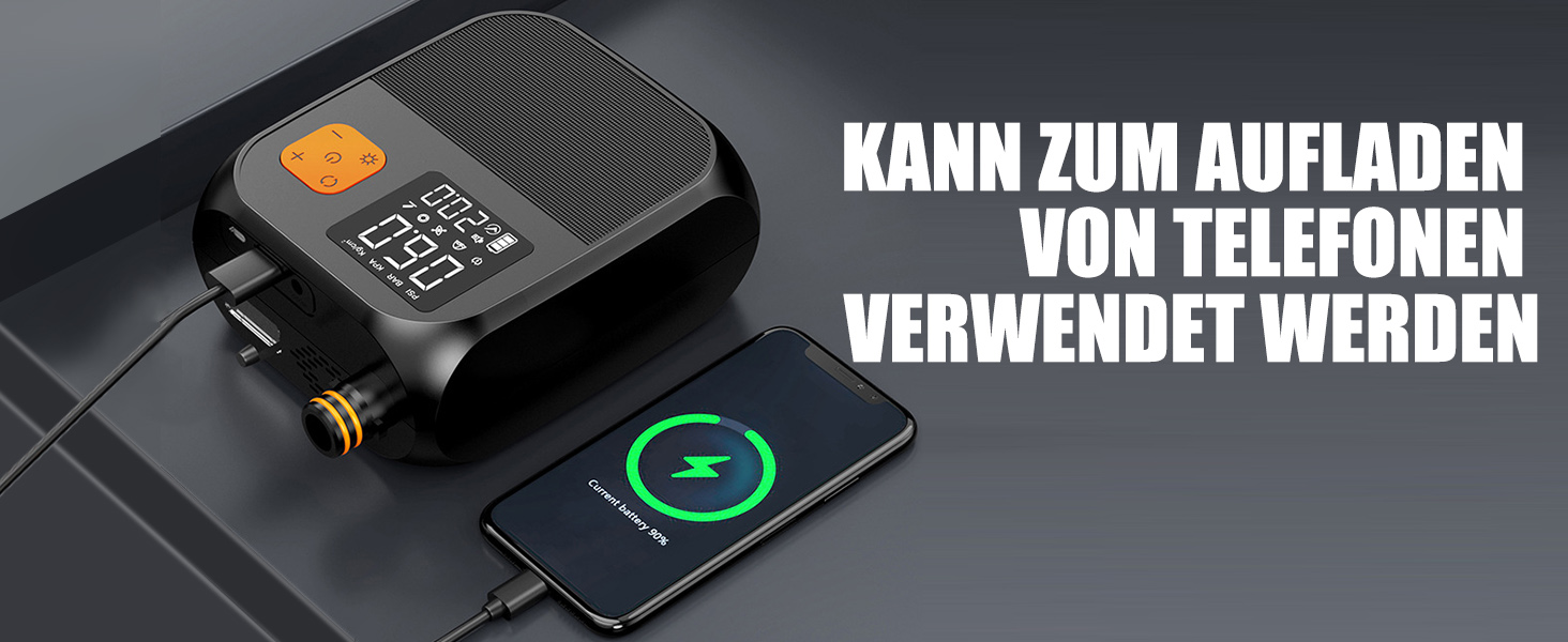 Електричний насос для SUP дошки OBEST з акумулятором 8000mAh, LED ліхтарик, швидка інфляція для SUP, кайтсерфінгу, намету, матрацу, каяка